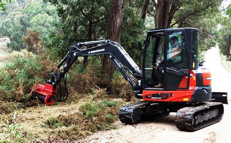 mini excavator forestry drum mulcher|best mini excavator mulcher.